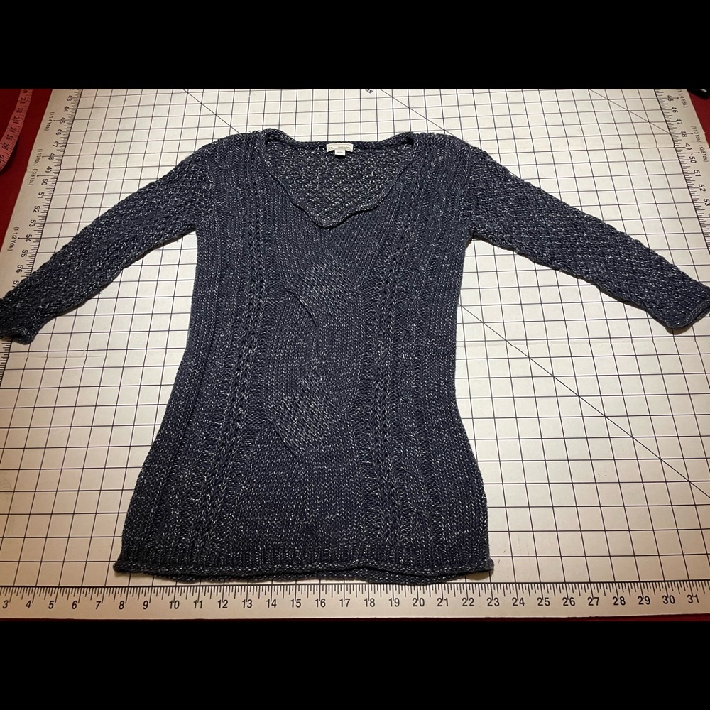 Blue Grey Gap Sweater - Comfy Chic Layering Piece!